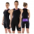 Zone3 Aquaflo tri top zwart-paars dames 2015  Z14192